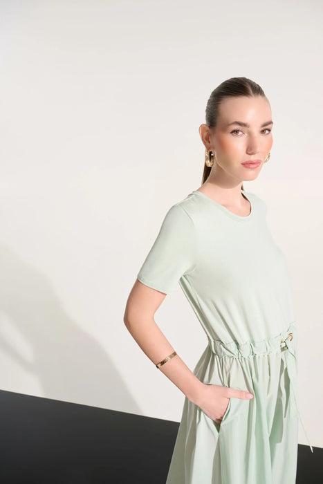 Joseph Ribkoff Drawstring Waist Maxi Fit & Flare Dress 262627