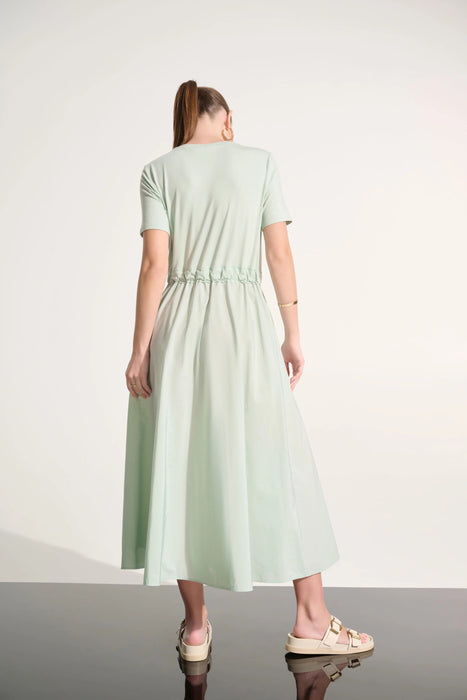 Joseph Ribkoff Drawstring Waist Maxi Fit & Flare Dress 262627
