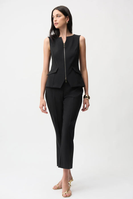Joseph Ribkoff Fitted Sleeveless Front Zipper Vest 261054