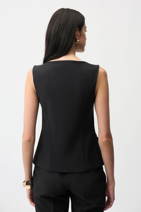 Joseph Ribkoff Fitted Sleeveless Front Zipper Vest 261054