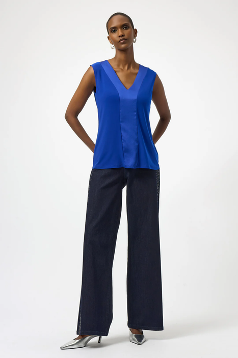Joseph Ribkoff Fitted V-Neck Sleeveless Top 254211