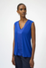 Joseph Ribkoff 254211 Royal Sapphire Fitted V-Neck Sleeveless Top