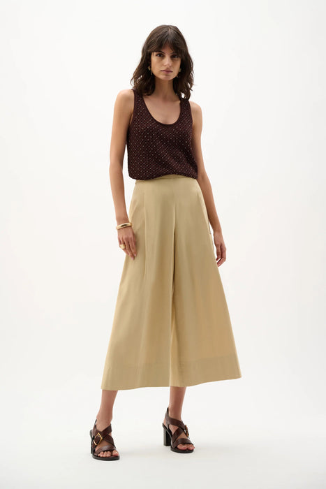 Joseph Ribkoff Flax Pull-On Poplin Culotte Pants 262083