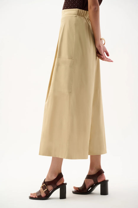 Joseph Ribkoff Flax Pull-On Poplin Culotte Pants 262083