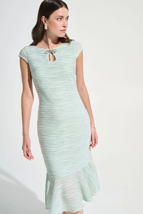 Joseph Ribkoff Cascade Knit Flounce Dress 262703