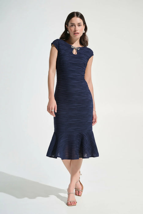 Joseph Ribkoff Cascade Knit Flounce Dress 262703