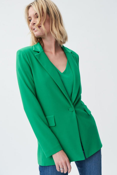 Joseph Ribkoff Style 231064 Foliage Green 1-Button Long Sleeve Blazer Jacket