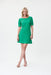 Joseph Ribkoff Style 232116 Foliage Green Folded Puff Sleeve Mini Dress