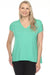 Joseph Ribkoff Style 251229 Garden Green V-Neck Split Sleeve Loose Fit Top