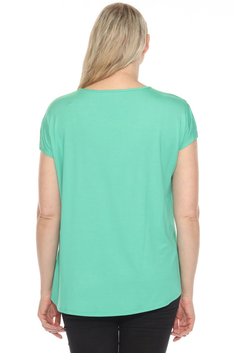 Joseph Ribkoff V-Neck Split Sleeve Loose Fit Top 251229