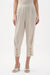 Woman wearing Joseph Ribkoff gauze pull-on barrel pants with pleated design