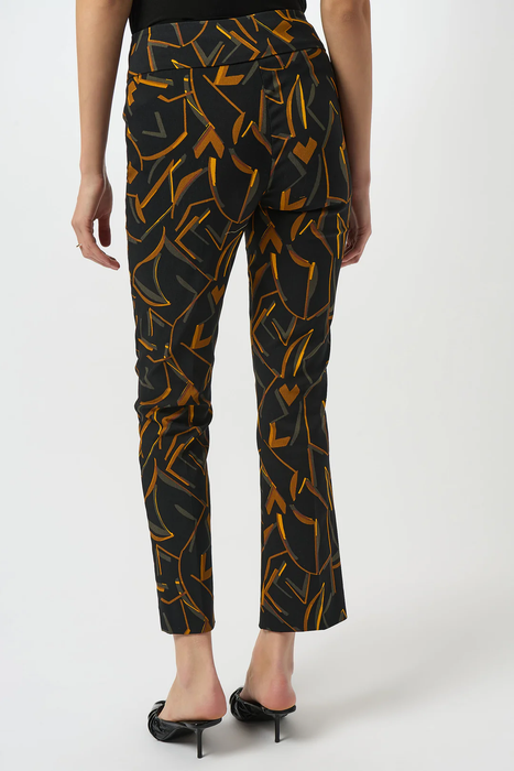 Joseph Ribkoff Geometric Print Pull-On Straight Leg Pants 253268