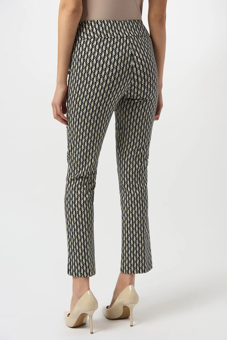 Joseph Ribkoff Geometric Print Pull-On Straight Leg Pants 253268