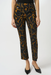 Joseph Ribkoff 253268 Black/Multi Geometric Print Pull-On Straight Leg Pants