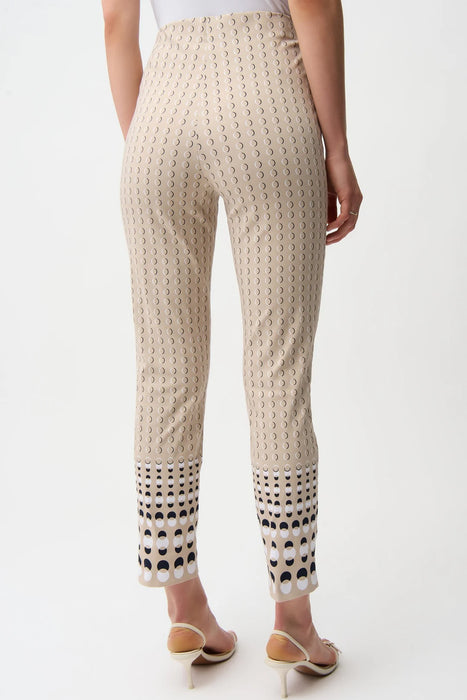 Joseph Ribkoff Geometric Print Straight Ankle Pants 261222