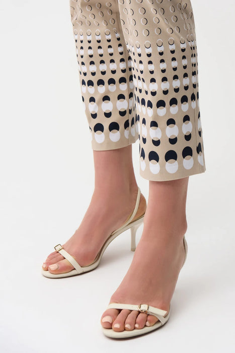 Joseph Ribkoff Geometric Print Straight Ankle Pants 261222