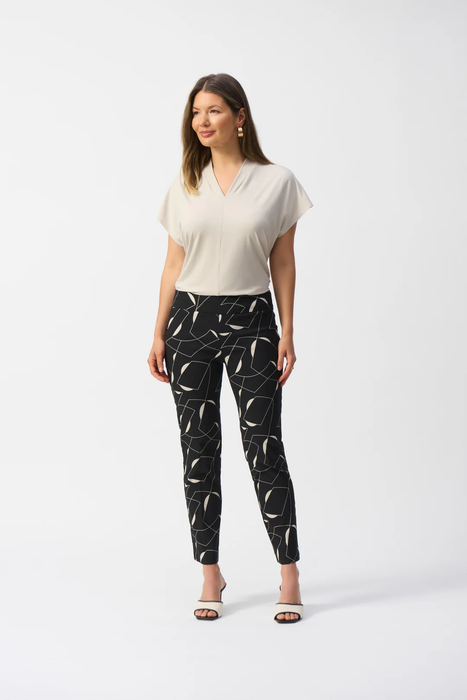 Joseph Ribkoff Geometric Print Straight Pants 251219