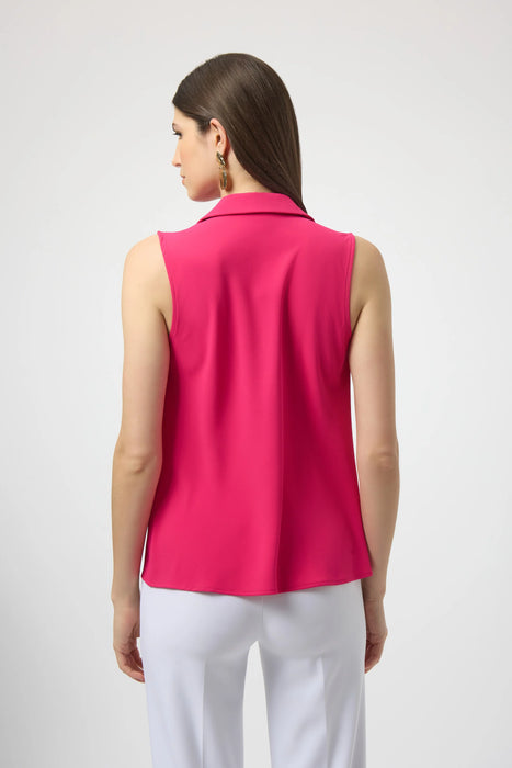 Joseph Ribkoff Collared Cowl Neck Sleeveless Top 252061