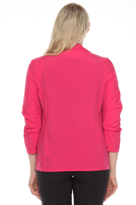 Joseph Ribkoff Geranium Open Front Nylon Blazer Jacket 252037