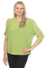 Joseph Ribkoff Style 251063 Greenery Boat Neck 3/4 Slit Sleeve Top