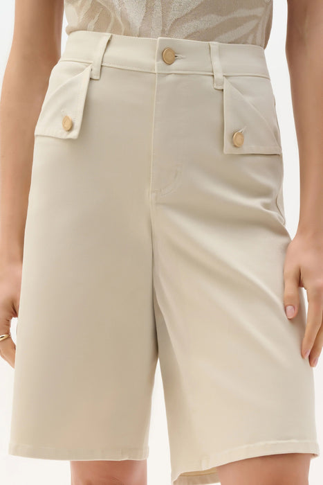 Joseph Ribkoff Greige Repreve® Denim Bermuda Jean Shorts 262913