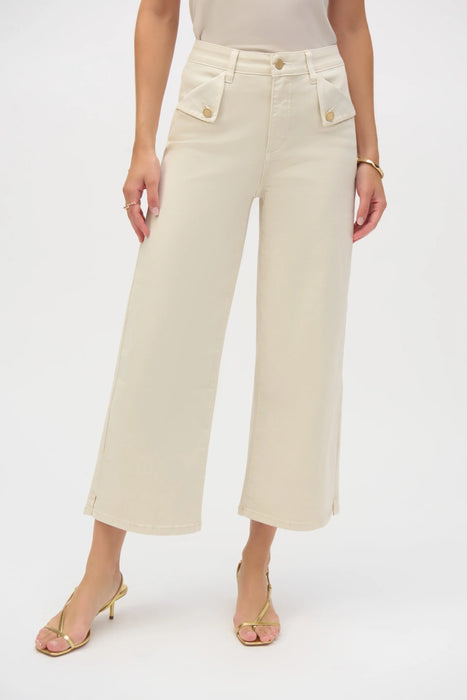 Joseph Ribkoff Style 252914 Greige Stretch Denim Culotte Jeans