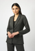 Joseph Ribkoff 253111 Grey Melange Fitted Blazer Jacket