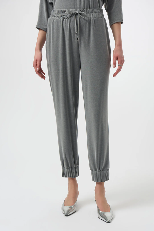 Joseph Ribkoff 254079 Grey Melange Pull On Jogger Pants