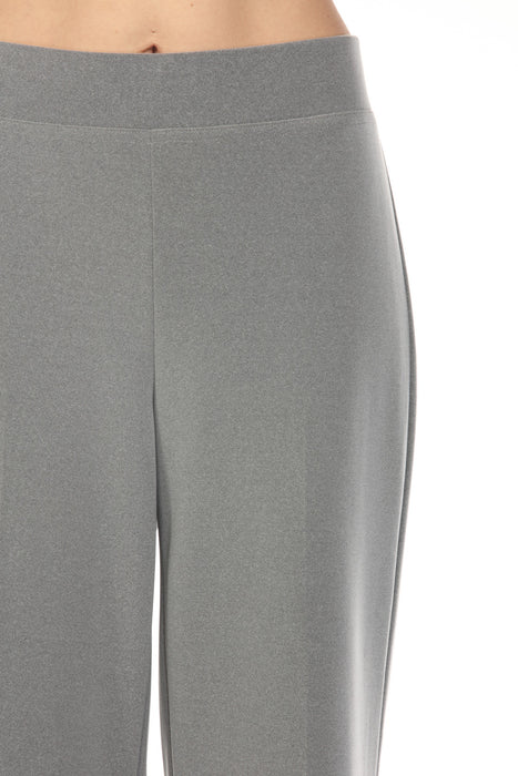 Joseph Ribkoff Grey Melange Pull On Wide Leg Trouser 253303