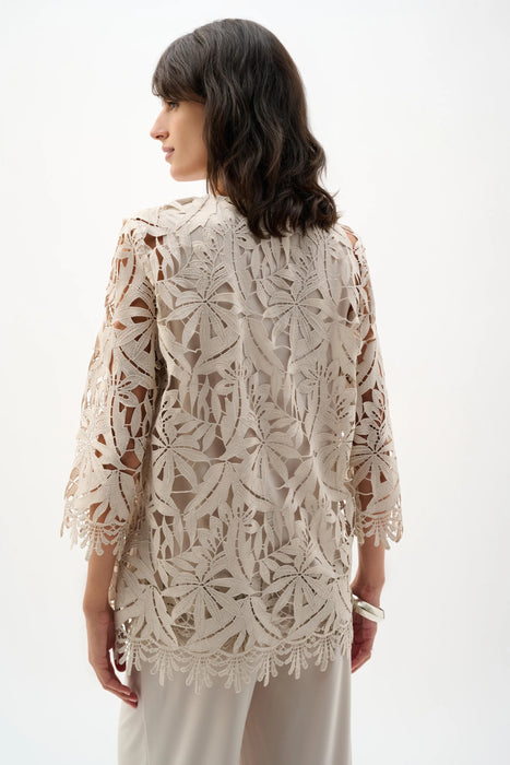 Joseph Ribkoff Guipure Lace Open Front Cover-Up 262096