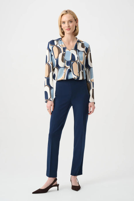 Woman wearing Joseph Ribkoff Classic Straight Pants for office attire