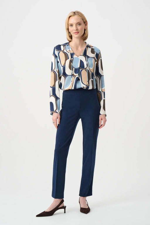 Woman wearing Joseph Ribkoff Classic Straight Pants for office attire