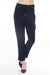 Woman wearing Joseph Ribkoff straight jogger pants for casual chic everyday outfit
