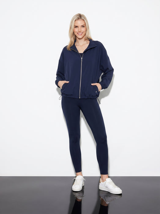 Joseph Ribkoff Indigo Stretch Nylon Zip Up Sporty Jacket 261647