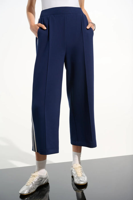 Joseph Ribkoff 261618 Indigo/Vanilla Pull On Culotte Pants