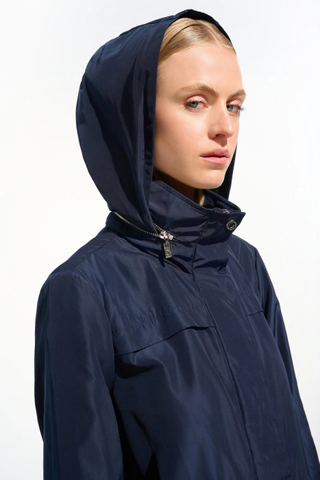 Joseph Ribkoff Indigo Zip-Up Hooded Anorak Jacket 261630