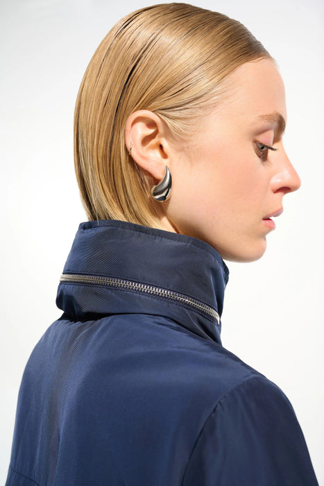 Joseph Ribkoff Indigo Zip-Up Hooded Anorak Jacket 261630