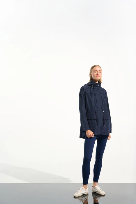 Joseph Ribkoff Indigo Zip-Up Hooded Anorak Jacket 261630
