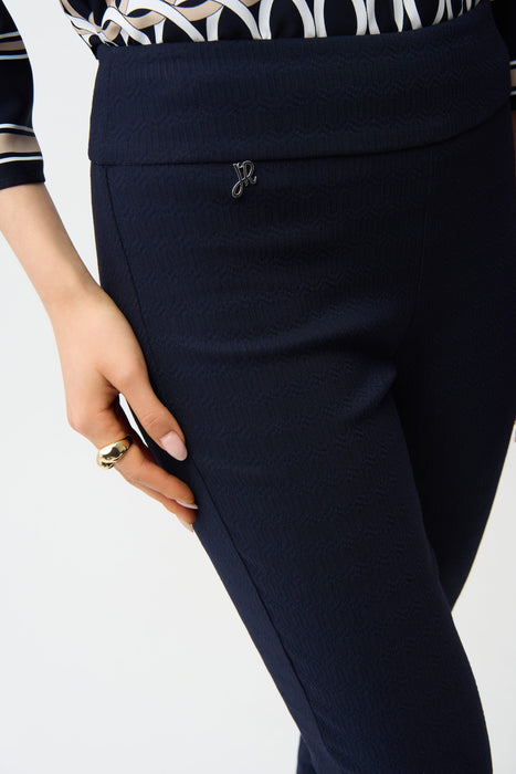 Joseph Ribkoff Jacquard Pull-On Straight Pants 261148