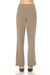 Beige trouser pant with hidden elastic waistband and wide leg with side split hem from Joseph Ribkoff