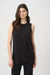 Woman wearing Joseph Ribkoff jersey sleeveless straight tunic top styled for layering, office wear, casual outings, and comfortable everyday chic looks.