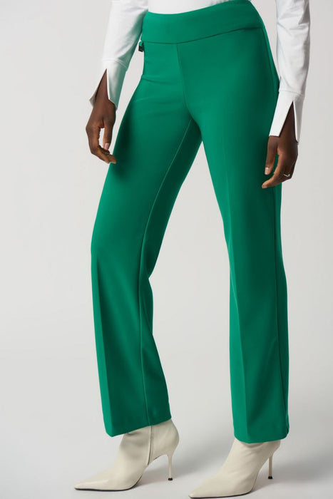 Joseph Ribkoff Style 233277 Kelly Green Pull On Relaxed Straight Leg Pants