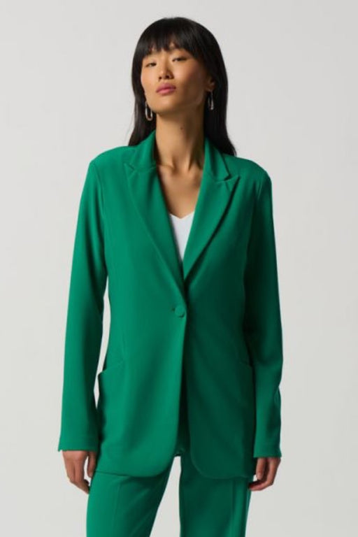 Joseph Ribkoff Style 233092 Kelly Green Single-Button Long Sleeve Blazer Jacket