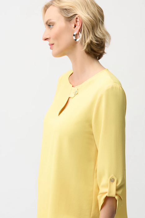 Joseph Ribkoff Keyhole Neck 3/4 Sleeves Boxy Top 261036