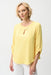 Joseph Ribkoff 261036 Limoncello Keyhole Neckline 3/4 Sleeves Boxy Top