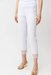 Joseph Ribkoff 261159 White Lace Detail Pull-On Cropped Leg Pants