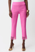 Joseph Ribkoff 261159 Pink Sherbet Lace Detail Pull-On Cropped Leg Pants