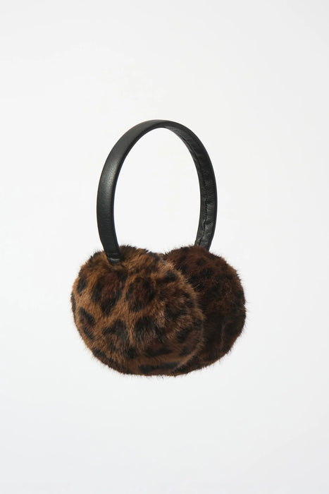 Joseph Ribkoff Leopard Print Faux Fur Adjustable Earmuffs 253976X