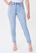Joseph Ribkoff Style 231933 Light Blue/Multi Butterfly Print Reversible Slim Ankle Jeans
