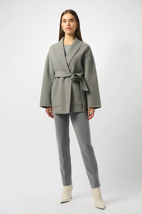 Joseph Ribkoff Belted Short Wrap Kimono Coat 253952